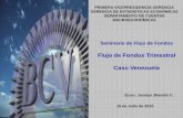 Flujo de Fondos Trimestral Caso Venezuela - cemla.org · PRIMERA VICEPRESIDENCIA GERENCIA. GERENCIA DE ... •El Directorio aprobó el 29-08-2002 la ejecución de un proyecto piloto