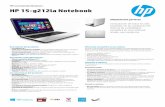 HP recomienda Windows. HP 15-g212la Notebook · pueden impactar en el sistema y el rendimiento de la aplicación. (8) Se requiere acceso a internet y no está incluido. Se requiere