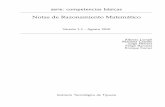 serie: competencias básicas Notas de Razonamiento … · serie: competencias básicas Notas de Razonamiento Matemático Versión 1.1 - Agosto 2010 Alberto Lomelí Marisela Castillo