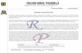 COLEGIO RURAL PASQUILLAcolegioruralpasquilla.edu.co/images/Varias/Documentos/Informe... · educativa se vinculan en instancias como el onsejo Académico, el omité de onvivencia,
