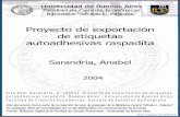 Proyecto de exportación de etiquetas autoadhesivas …bibliotecadigital.econ.uba.ar/download/tpos/1502-0379_SarandriaA.pdf · Matriz FODA Análisis Estratégico Misión Mercado Objetivo