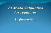 El Modo Subjuntivo - WHS Spanish, Mr. Barile - Homebarilespanish.weebly.com/uploads/9/2/2/6/9226891/2... · 2015-10-09 · Comienza con el ‘yo’ pretérito del indicativo. ...