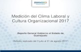 Medición del Clima Laboral y Cultura Organizacional … · Objetivo de la medición de Clima Laboral y Cultura Organizacional Dar a conocer los resultados estadísticos obtenidos