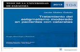 Tratamiento del astigmatismo moderado en pacientes … · 2013 104 Javier Mateo Gabás Tratamiento del astigmatismo moderado en pacientes con cataratas Departamento Director/es Cirugía,