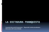 LA DICTADURA FRANQUISTA - Aprendiendo a aprender · ¿QUÉ ES EL FRANQUISMO? ... de Salamanca llamado "Víctor" ("Victorioso"), compuesto con las letras de esta palabra. Este emblema