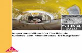 Impermeabilización flexible de túneles con Membranas … … · raya / Excavación de Perforación y Voladura 1 Tubo de drenaje sobre gravilla 2 Drenaje invertido con gravilla 3