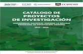 CATÁLOGO DE PROYECTOS DE INVESTIGACIÓN · CATÁLOGO DE PROYECTOS DE INVESTIGACIÓN 11 UNALM - PNIA 2015, 2016 AUMENTO EN NIVELES DE ÁCIDO LINOLEICO CONJUGADO (CLA) EN LECHE A PARTIR
