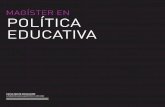 MAGÍSTER EN POLÍTICA EDUCATIVA - comie.org.mxcomie.org.mx/doc/portal/boletin/2012_febrero_cartel_07.pdf · chilenos y latinoamericanos en el campo de la política educativa de manera