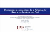 Efectos macroeconómicos de la Reforma del Sistema … - Pablo Secada.pdf · Sistema de Pensiones en Perú . Seminario Internacional FIAP 2013 . El Ahorro Individual: Mejores Pensiones