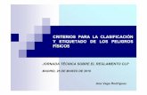 CRITERIOS PARA LA CLASIFICACIÓN Y … · modifica el Reglamento (CE) no 1907/2006 ANEXO I. REQUISITOS DE CLASIFICACIÓN Y ETIQUETADO DE SUSTANCIAS Y MEZCLAS PELIGROSAS. En el ...
