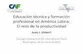 Educación técnica y formación profesional en América ... · Relación entre crecimiento del PIB y calidad de la educación Relación entre PIB per capita promedio y ... Ecuador