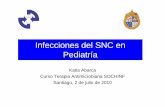Infecciones del SNC en Pediatría - sochinf.cl · Infecciones del SNC en Pediatría Katia Abarca Curso Terapia Antimicrobiana SOCHINF Santiago, 2 de julio de 2010. Meningitis en niños: