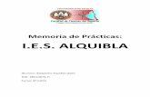 Memoria de Prácticas: I.E.S. ALQUIBLA€¦ · Instalaciones y materiales específicos del área de educación física ^Los alumnos del IES ... El departamento de Educación Física