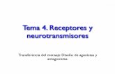 4 receptores y neurotransmisoresocw.usal.es/eduCommons/ciencias-biosanitarias/farmacoquimica... · Receptores Dianas importantes de los fármacos La mayoría de los receptores están