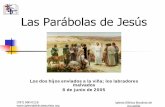 Las Parábolas de Jesús - Iglesia Biblica Bautista de ...iglesiabiblicabautista.org/archivos/estudios/parabolas_de_jesus/... · 6/23/2005 Iglesia Bíblica Bautista de Aguadilla 2