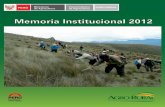 Memoria Institucional 2012 PERÚ - AGRO RURAL – … · alimentaria y la capitalización de los emprendimientos de las familias alto andinas. ... pecuarios y la extracción de 19,629