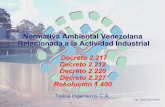 Normativa Ambiental Venezolana Otros-NM - … · Tekoa Ingenieros C.A. Decreto 2.227: Normas para apertura de picas y vías de acceso • Clasificación de las Vías de Acceso según