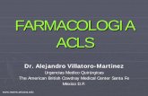 FARMACOLOGIA ACLS... · 2012-06-27 · Actúa sobre canales de sodio, potasio, calcio y bloqueo αy βadrenergico.