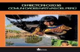 DIRECTORIO 2016 - ibcperu.orgibcperu.org/files/Directorio_2016_de_Comunidades_Nativas.pdf · titulación de comunidades nativas, impulsados con una óptica de gestión de los territorios