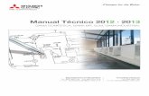 Manual Técnico 2012 · 2013 - …sftp.mitsubishielectric.es:8081/Manuales/Guia_Tecnica/Guia2013.pdf · El Grupo Mitsubishi Electric lleva ... un equipo de aire acondicionado antiguo
