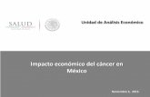 Impacto económico del cáncer en México - cefp.gob.mx · 2 Antecedentes El cáncer es una de las principales causas de muerte a nivel mundial. Se estima que en 2012 causó poco