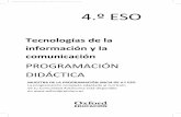01916881 PD TICO ESO4 demo - oxfordpackvirtual.es · la comunicación 4.º ESO. La concreción de este tratamiento se encuentra en la programación de cada unidad didáctica. ...