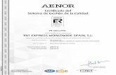 Certificado del Sistema de Gestión de la Calidad · o Certificado del Sistema de Gestión de la Calidad ER-0801/1998 Anexo al Certificado Rafael GARCÍA MEIRO Director General AENOR