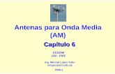 Antenas para Onda Media (AM) - Manual para … · Antenas para Onda Media (AM) Cap ítulo 6 EE525M UNI - FIEE Ing. Marcial López Tafur mlopez@uni.edu.pe 2009-1