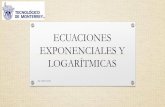 ECUACIONES EXPONENCIALES Y LOGARÍTMICAStrigonometriaprepatec.weebly.com/uploads/1/8/2/7/18273105/ecuacin... · OBJETIVOS 2.2. LA ECUACIÓN EXPONENCIAL Y LOGARÍTMICA 2.2.1. Enunciar