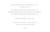 HISTORIA DEL RUMOR Y LA TARDANZA (O …digital.csic.es/bitstream/10261/36737/1/HistoriaRumorYTardanza.pdf · Historia del rumor y la tardanza ... Este libro es una versión pre-print