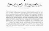 I Carta de Ecuador: la nueva migración - …aleph.academica.mx/jspui/bitstream/56789/8132/1/DOCT2065559... · cepción- Mi infancia fue un ir y venir: recuerdo cómo pasaba sin problemas