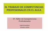 El trabajo de competencias profesionales en el aula · •Materiales para ejercer destrezas intelectuales;