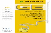 DINAK GE - Suministros para instalaciones de Aire … · • Posibilidad de transmisión a la chimenea de las dilataciones térmicas y las vibraciones procedentes del grupo. • Necesidad