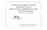 Programación Didáctica de FILOSOFÍA 17 18iesramosdelmanzano.centros.educa.jcyl.es/...Didactica_de_FILOSOFI… · 1. secuencia y temporalizaciÓn de los contenidos. 8 2. estÁndares