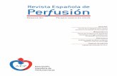 Revista Española de Perfusión Nº60 · La hipoperfusión tisular puede llegar a provocar una acidosis láctica durante el procedimiento ... Keywords: hipoperfusion, hyperlactatemia,