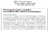 El Correo 16-06-2018 COSTA · Fidel Herráez; el presidente y consejero delegado de Unidad Editorial, Antonio Femández-Galiano; el ... bienvenida a los firmantes, reconoció sentirse