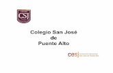 Colegio San José de Puente Alto · Resultados de aprendizaje Simce 8º básico (1) ... Este año no se reportan resultados de 8°básico según Estándares de Aprendizaje debido