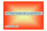 ESTRUCTURA ESTRUCTURA DE LA MATERIAESTRUCTURA ESTRUCTURA ...jcabello.es/documentos/docquimica2/estructuradelamateria.pdf · ESTRUCTURA ESTRUCTURA DE LA ... EstudiEstudióóóó experimentalmente
