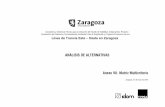 Análisis de Alternativas - zaragoza.es · Consultoría y Asistencia Técnica para la redacción del Estudio de Viabilidad, Anteproyecto, Proyecto Constructivo de Referencia, Documentación