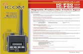 TRANSCEPTORES VHF Y UHF IC-F50 VHF IC-F60 UHFmextelecom.net/PDF/mkt/icom/IC-F50-60.pdf · También puede programar llamada selectiva individual o controlar un repetidor . ... * Transmisión
