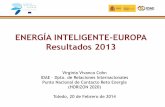 ENERGÍA INTELIGENTE-EUROPA Resultados 2013blog.uclm.es/jornadascytema/files/2014/02/Virginia-2.pdf · ENERGÍA INTELIGENTE-EUROPA Resultados 2013 Virginia Vivanco Cohn IDAE – Dpto.