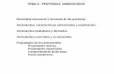 TEMA 2.- PROTEÍNAS. AMINOÁCIDOS - personal.us.espersonal.us.es/ruano/images/PDF/Tema2 PROTEÍNAS_AMINOÁCIDOS.pdf · Aminoácidos.Precursores de las proteínas Aminoácidos. Características