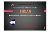 Dirección Nacional de Registros de Nicaragua - lagf.org Ortega Roa.pdf · Barridos Catastrales del País + Zona Prodep. SIICAR-REG SIICAR-CAT SIICAR-VU Revisión y Recepción de