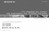 TV digital en color de pantalla de cristal líquido - docs.sony.com · este enchufe polarizado de corriente alterna con un cable de extensión, receptáculo u otro tomacorriente a