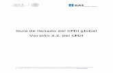 Guía de llenado del CFDI global Versión 3.3. del CFDI · pesos 00/100 M.N.), no obstante deberán incluir dentro del CFDI global en donde ... comprobante, puede conformarse desde