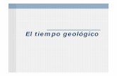 El tiempo geológico - matragut.files.wordpress.com · ¿Qué es el tiempo geológico? Se refiere al tiempo durante el cual ha existido nuestro planeta. Objeto de la Geología: Contar