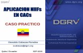 APLICACION NIIFs EN CACs - cemla.org€¦ · Aplicar NIIFs durante el año 2010 (casos prácticos) Unificar criterios EJECUCION Trabajo de campo, Asesoría y Seguimiento Capacitación