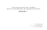 Convenciones de código para el lenguaje de programación Java · Convenciones de código para el lenguaje de programación Java Convenciones de código para el lenguaje de programación