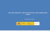 PLAN ANUAL DE POLÍTICA DE EMPLEO 2015 - …cecapyme.org/others/docs/BORRADOR PAPE 2015.pdf · De este modo, la Estrategia Española de Activación para el Empleo 2014- 2016, aprobada