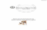 Alimentos y Alimentación - vet.unicen.edu.ar · dietas caseras para perros y gatos . 06/05/2014 2 ... • Nutrición Clínica en Pequeños Animales, Hand, Thatcher, Remillard y Roudebush,